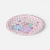 Groovy One Preppy Patch 1. Geburtstagsfeier Pappteller (Schrägansicht)