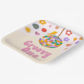 Groovy One Retro Disco Ball 1st Birthday Party Pappteller (Gewinkelt)