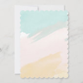 Groovy One Retro Rainbow Blume zum ersten Geburtst Einladung (Rückseite)