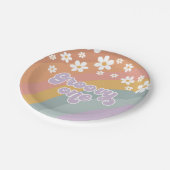 Groovy One Retro Rainbow Paper Teller (Schrägansicht)