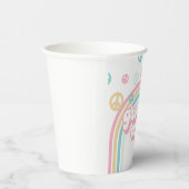 Groovy One Retro Summer Rainbow Pappbecher (Rechts)