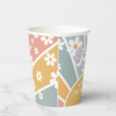 Groovy One Retro Sunshine Rainbow Paper Cups Pappbecher (Rechts)