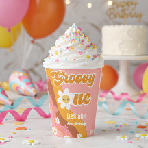 Groovy One Retro Vintag erster Geburtstag