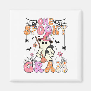Groovy One Spooky Gram Retro Halloween Niedlich Gh Magnet