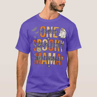 Groovy One Spooky MamaTee Leopard Frauen Mama T-Shirt