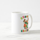 Groovy Opa bunt Vintager Pilz Kaffeetasse (VorderseiteRechts)