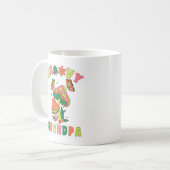 Groovy Opa bunt Vintager Pilz Kaffeetasse (Vorderseite Links)