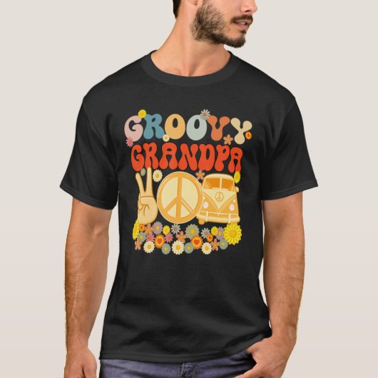 Groovy Opa Retro Matching Family Baby Dusche F T-Shirt (Vorderseite)
