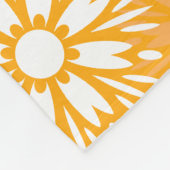 Groovy Orange Daisy Blume Retro Blumenname Fleecedecke (Ecke)
