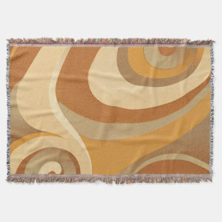 Groovy Orange Gold Brown Mitte Jahrhundert Moderne Decke