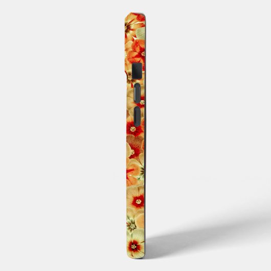 Groovy Orange Hippie Blume Muster Case-Mate iPhone Hülle (Rückseite / Links)