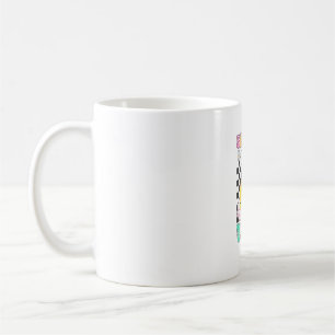 Groovy Oster Vibes Bunny Ostertag Lächeln Gesicht  Kaffeetasse