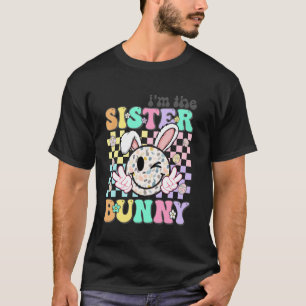 Groovy Ostern Ich bin das Schwester-Häschen passen T-Shirt