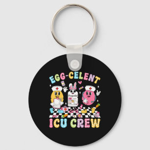 Groovy Ostertag Ei-zellent Icu-Team Hase Krankensc Schlüsselanhänger