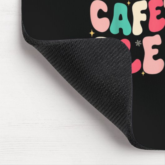 Groovy Our Cafeteria Sleighs Christmas Lunch Lady Mousepad (Ecke)