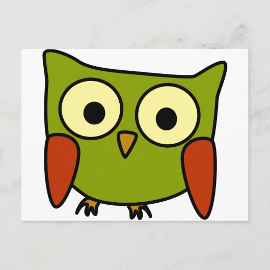 Groovy Owl Postkarte (Vorderseite)
