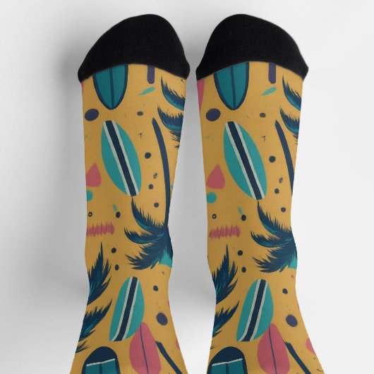 Groovy Palms & Surfboards Socken (Oben)
