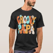 Groovy Papa 70er Hippie Theme Party 70er Men T-Shirt (Vorderseite)