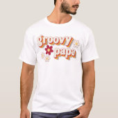 Groovy Papa T - Shirt | Retro Daisy Boho Birthday (Vorderseite)