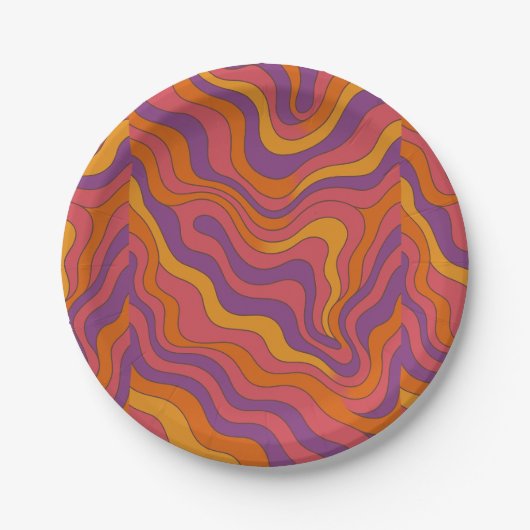 Groovy Pappteller (Vorderseite)
