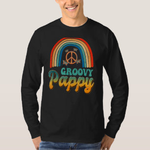 Groovy Pappy Rainbow Ästhetische Nostalgie Retro F T-Shirt
