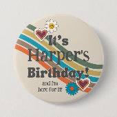 Groovy Party Button (Vorderseite)