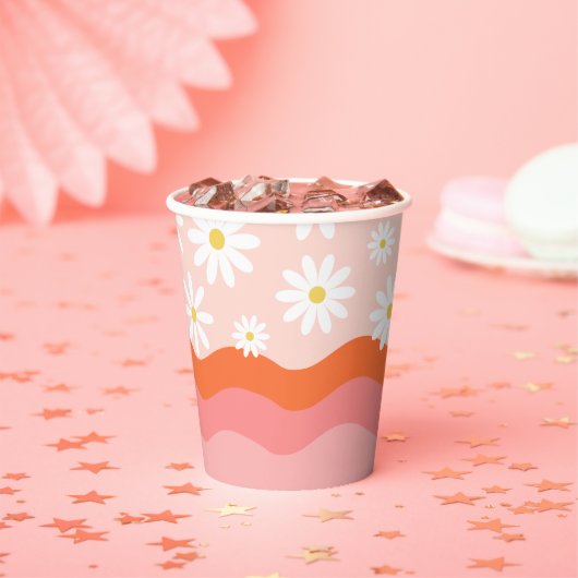 Groovy Party Cups | Groovy Birthday Cup Pappbecher (Insitu)