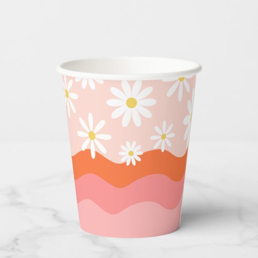 Groovy Party Cups | Groovy Birthday Cup Pappbecher (Rückseite)