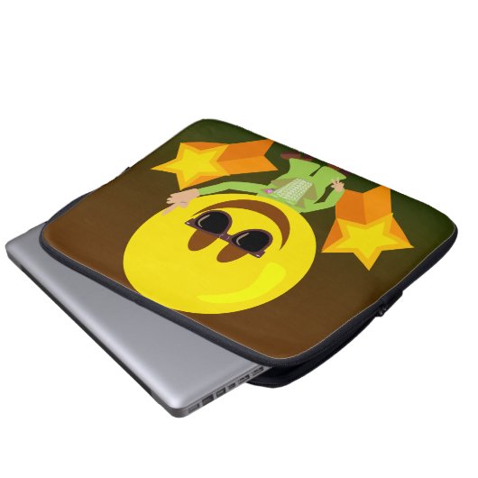 Groovy Party Disco Laptopschutzhülle (Vorne Knopf)