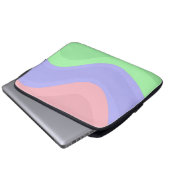 Groovy Pastel Chic Laptopschutzhülle (Vorne Knopf)