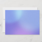 Groovy Pastel Lila Gradient Retro Foto Hochzeit Save The Date (Rückseite)