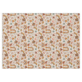 Groovy Pastel Tablecloth 60s Terracotta Accent Tischdecke (Vorderseite (Horizontal))
