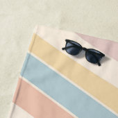 Groovy pastellfarbene Retrowellen Design Strandtuch (Beispiel)