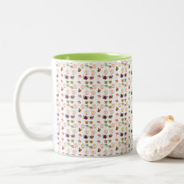 Groovy Pattern Zweifarbige Tasse