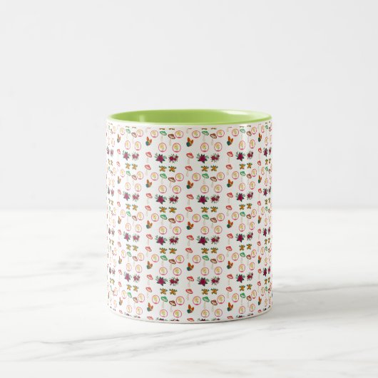 Groovy Pattern Zweifarbige Tasse (Mittel)
