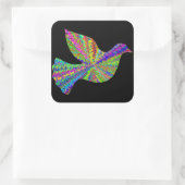 Groovy Peace Dove Sticker (Tasche)