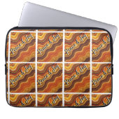 Groovy Peace & Joy Repeating Pattern Laptopschutzhülle (Vorderseite)