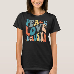 Groovy Peace Liebe Inklusion SPED Squad Special Ed T-Shirt