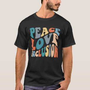 Groovy Peace Liebe Inklusion SPED Squad Special Ed T-Shirt