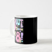 Groovy Peace Out Seven I'm 8 Years Old 8th Birthda Kaffeetasse (Vorderseite Links)