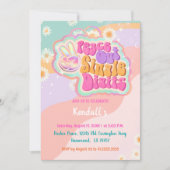 Groovy Peace Out Single Digits 10. Einladung (Vorderseite)