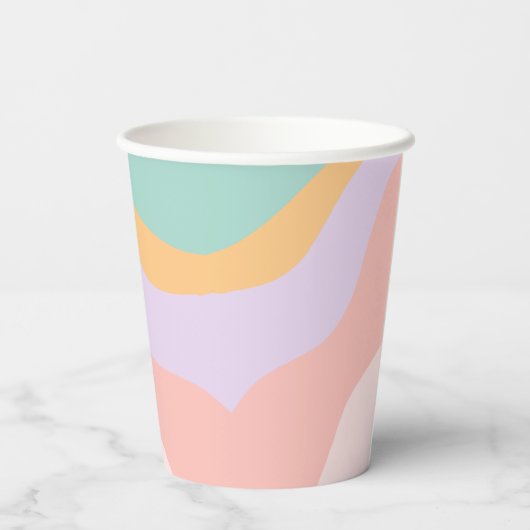 Groovy Peace Out Single Digits 10. Pappbecher (Rückseite)