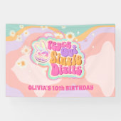 Groovy Peace Out Single Digits 10. Zeichen Banner (Horizontal)