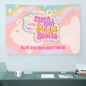 Groovy Peace Out Single Digits 10. Zeichen Banner (Messe)