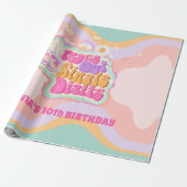 Groovy Peace Out Single Digits 10. Zeichen Geschenkpapier (Ungerollt)