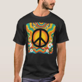 Groovy Peace Retro Vibes T-Shirt (Vorderseite)
