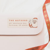 Groovy Peace Santa Retro Familienname