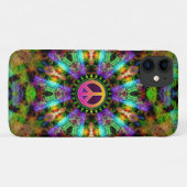 Groovy Peace Sign Rainbow Joy Case-Mate iPhone Hülle (Rückseite (Horizontal))