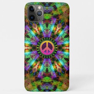 Groovy Peace Sign Rainbow Joy iPhone 11 Pro Max Hülle