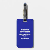 Groovy Peace signalisiert Regenbogenmuster Gepäckanhänger (Rückseite vertikal)